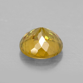 Esfena oro natural de 0,74 ct, corte redondo, SI