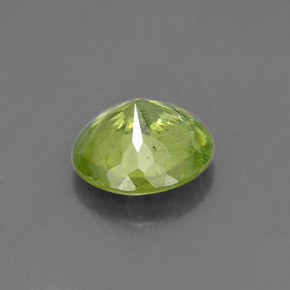 Esfena verde natural de 0,99 ct, corte redondo, VS-SI