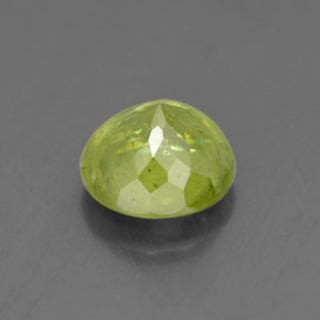 Esfena verde natural de 1,76 ct, corte redondo, SI