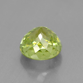 Esfena verde natural de 1,55 ct, corte redondo, SI