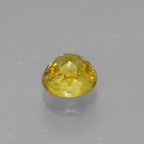Esfena amarillo natural de 0,41 ct, corte redondo, VS