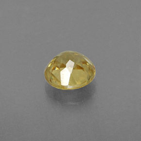 Esfena amarillo natural de 0,47 ct, corte redondo, VVS-VS