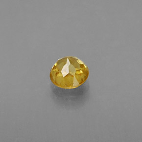Esfena Dorado amarillo natural de 0.21 ct, Corte Redondo, VS-SI