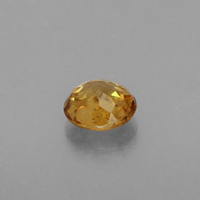 Esfena amarillo natural de 0,43 ct, corte redondo, VS-SI