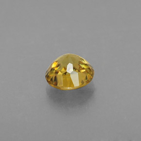Esfena amarillo natural de 0,42 ct, corte redondo, VS