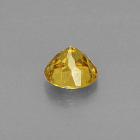 Esfena amarillo natural de 0,49 ct, corte redondo, VVS-VS