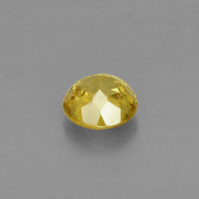 Esfena Dorado amarillo natural de 0.45 ct, Corte Redondo, VVS-VS