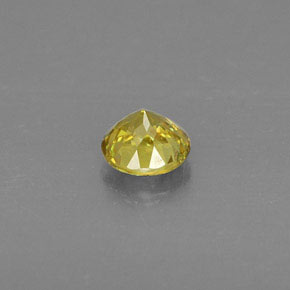 Esfena amarillo natural de 0,50 ct, corte redondo, VVS-VS