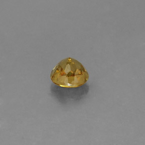 Esfena Dorado amarillo natural de 0.20 ct, Corte Redondo, VVS-VS