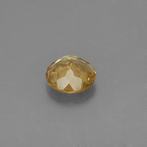 Esfena oro natural de 0,44 ct, corte redondo, VVS-VS
