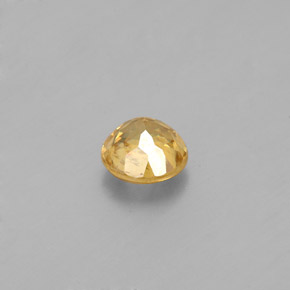 Esfena amarillo natural de 0,55 ct, corte redondo, SI