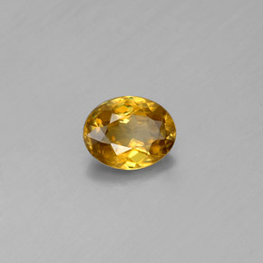 Esfena amarillo natural de 0,53 ct, corte óvalo, VVS-VS