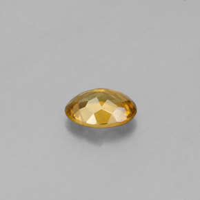 Esfena amarillo natural de 0,53 ct, corte óvalo, VVS-VS