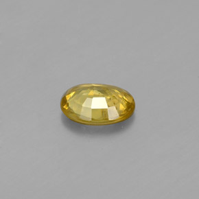 Esfena amarillo natural de 0,54 ct, corte óvalo, SI