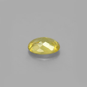 Esfena oro natural de 0,92 ct, corte óvalo, VS-SI