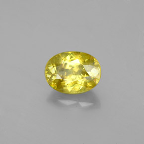 Esfena amarillo natural de 1,16 ct, corte óvalo, VS-SI