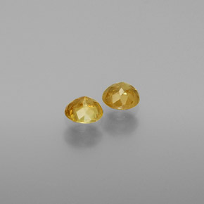 Gemas de esfena amarillo natural de  ct, corte redondo, VS-SI