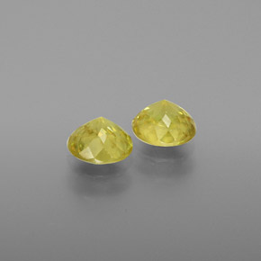 Gemas de esfena verde natural de  ct, corte redondo, VS-SI