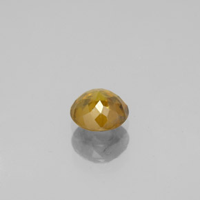 Esfena Naranja dorado natural de 0.61 ct, Corte Redondo, VS-SI