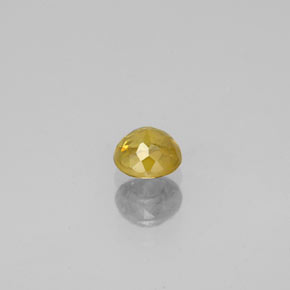 Esfena amarillo natural de 0,44 ct, corte redondo, VS-SI