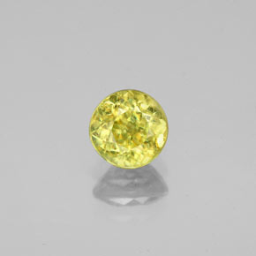 Esfena verde natural de 0,93 ct, corte redondo, VS-SI