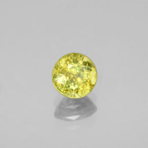 Esfena verde natural de 0,93 ct, corte redondo, VS-SI