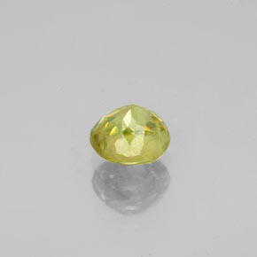 Esfena verde natural de 0,93 ct, corte redondo, VS-SI