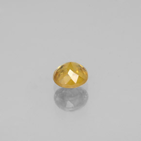 Esfena oro natural de 0,51 ct, corte redondo, VS-SI