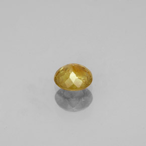 Esfena Verde dorado natural de 0.49 ct, Corte Redondo, SI
