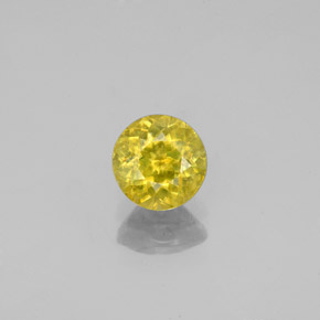 Esfena verde natural de 0,80 ct, corte redondo, SI