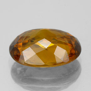 Esfena naranja natural de 4,70 ct, corte óvalo, VS-SI