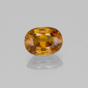 Esfena amarillo natural de 2,40 ct, corte óvalo, SI
