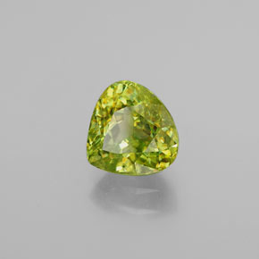 Esfena verde natural de 2,37 ct, en forma de pera, VS-SI
