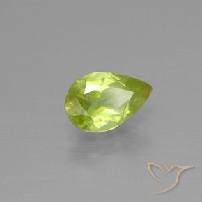 esfena Amarillo claro natural de 1.25 ct, En forma de pera, VS-SI