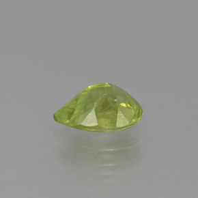 Esfena verde natural de 1,18 ct, en forma de pera, VS-SI