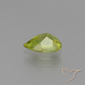 esfena Amarillo limón natural de 1.10 ct, En forma de pera, VS
