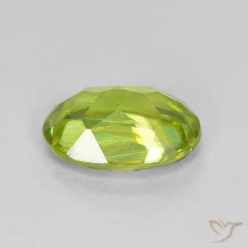 esfena Verde claro natural de 1.41 ct, Ovalada, VS-SI
