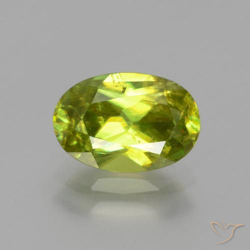 esfena Verde claro natural de 1.76 ct, Ovalada, SI