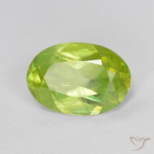 esfena Amarillo claro natural de 1.46 ct, Ovalada, SI