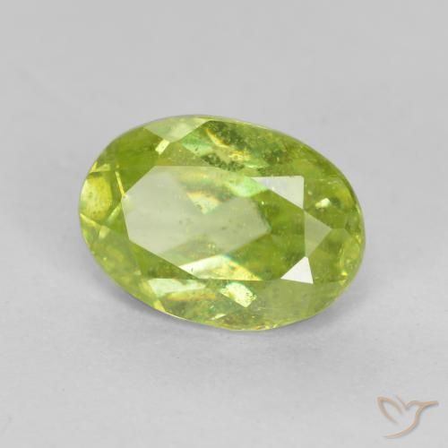 esfena Verde claro natural de 1.12 ct, Ovalada, SI