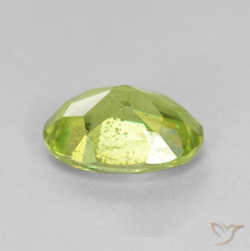 esfena Verde claro natural de 1.12 ct, Ovalada, SI