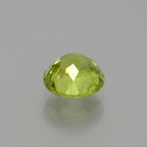 Esfena Verde dorado natural de 1.20 ct, Corte Redondo, SI