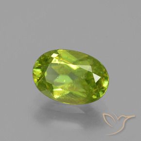 Esfena Verde claro natural de 1.30 ct, Corte Óvalo, SI