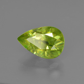 Esfena Verde claro natural de 2.07 ct, En forma de pera, SI