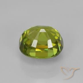 esfena Verde claro natural de 3.07 ct, Ovalada, VS-SI