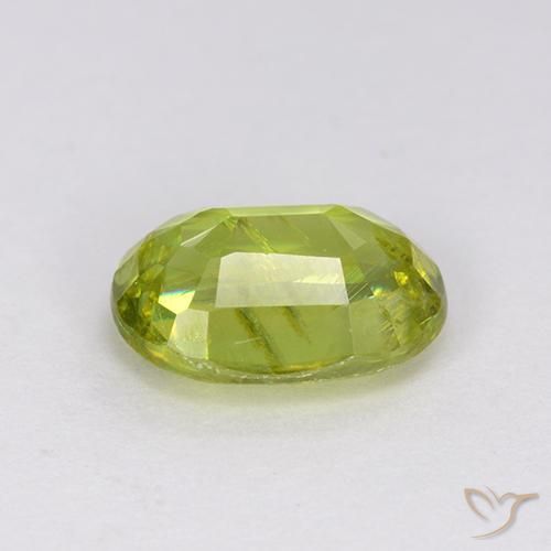 esfena Verde claro natural de 1.37 ct, Ovalada, VS-SI