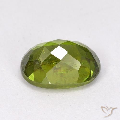 esfena Verde oscuro medio natural de 1.27 ct, Ovalada, VS-SI