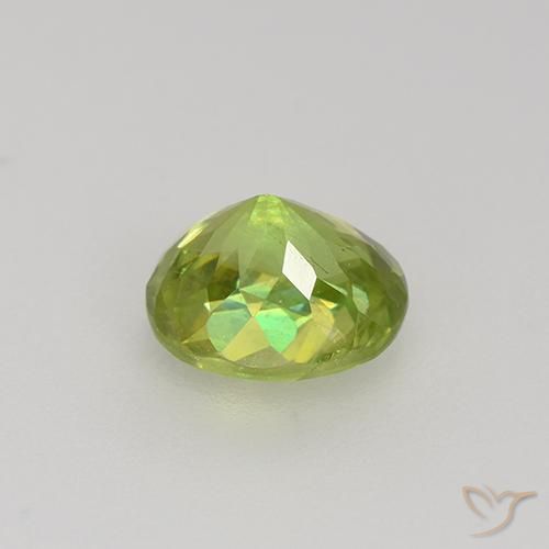 esfena Amarillo limón claro natural de 1.22 ct, Ovalada, VS-SI