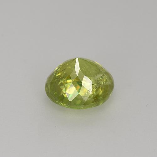 Esfena amarillo natural de 1,13 ct, corte redondo, VS-SI