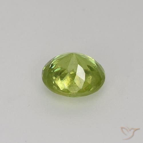 esfena Amarillo claro natural de 1.00 ct, Ovalada, VS-SI